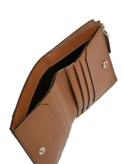 Bally Axeel Zip-fastening Leather Wallet In Brown