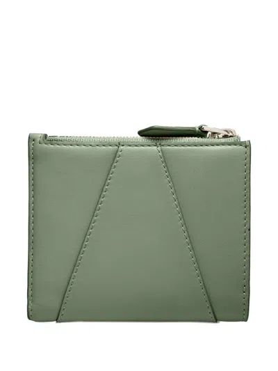 Bally Axeel Zip-fastening Leather Wallet In Green