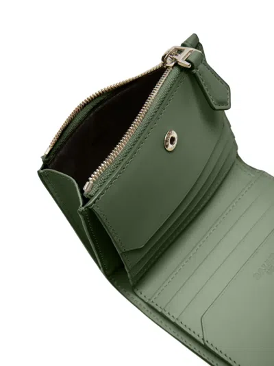 Bally Axeel Zip-fastening Leather Wallet In Green