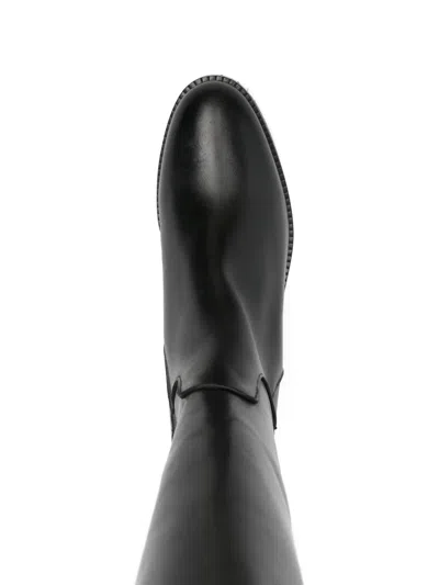 Paola Parisi 30mm Buckle-detail Boots In Black