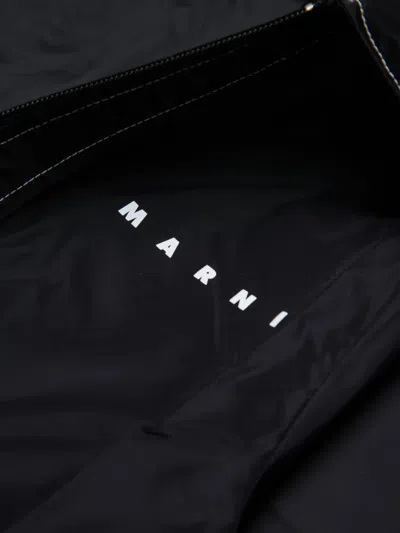 Marni Zip Coat In Black