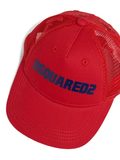 Dsquared2 Logo Cap In Red