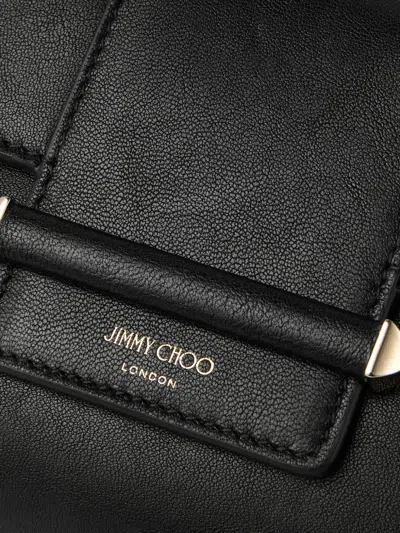Jimmy Choo Bar Chain Cross Bag In Black