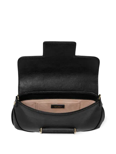 Jimmy Choo Bar Chain Cross Bag In Black