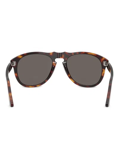 Persol Folding Tortoiseshell Sunglasses In Brown