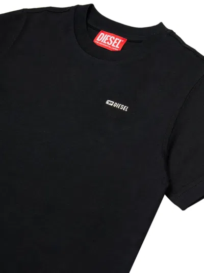 Diesel Logo-detail Cotton T-shirt In Black