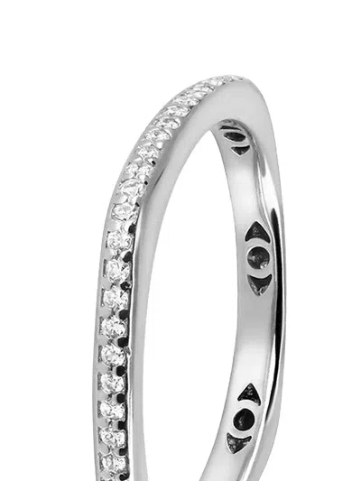 Fullord 18k White Gold Phalanx Diamond Eternity Ring In Metallic