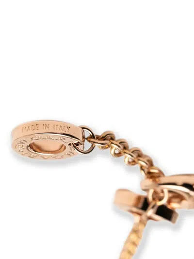 Pre-owned Bvlgari 2015-2025 18k Rose Gold Amethyst And Tourmaline Roman Sorbets Bracelet In Pink