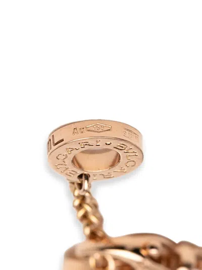 Pre-owned Bvlgari 2015-2025 18k Rose Gold Amethyst And Tourmaline Roman Sorbets Bracelet In Pink