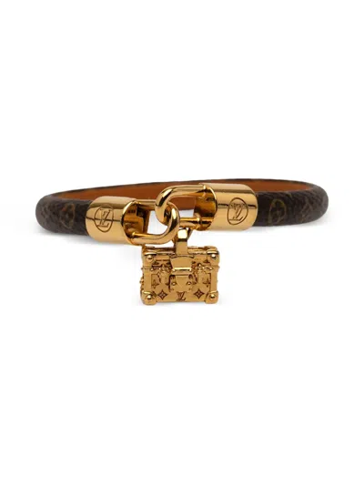 Pre-owned Louis Vuitton 2021 Monogram Petite Malle Keep It Bracelet Costume Bracelet In Brown