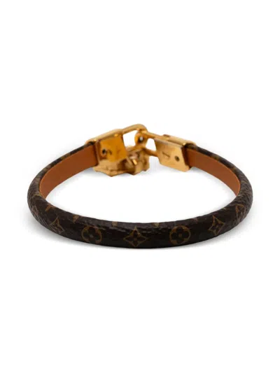Pre-owned Louis Vuitton 2021 Monogram Petite Malle Keep It Bracelet Costume Bracelet In Brown