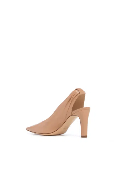 Gabriela Hearst Amari Slingback Pump In Nude Leather In Brown
