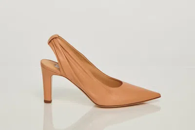 Gabriela Hearst Amari Slingback Pump In Nude Leather In Brown