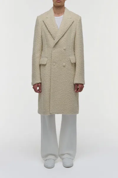Gabriela Hearst Mcaffrey Coat In Ivory Cashmere Silk In Neutral