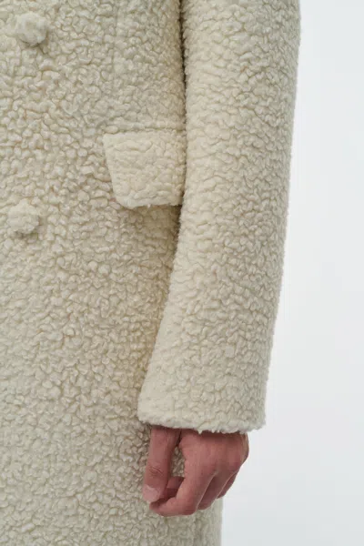 Gabriela Hearst Mcaffrey Coat In Ivory Cashmere Silk In Neutral