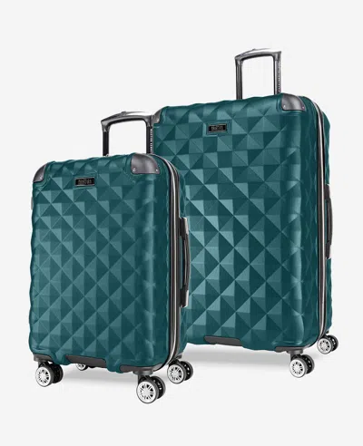 Kenneth Cole Diamond Tower Hard Side Expandable Suitcase In Blue