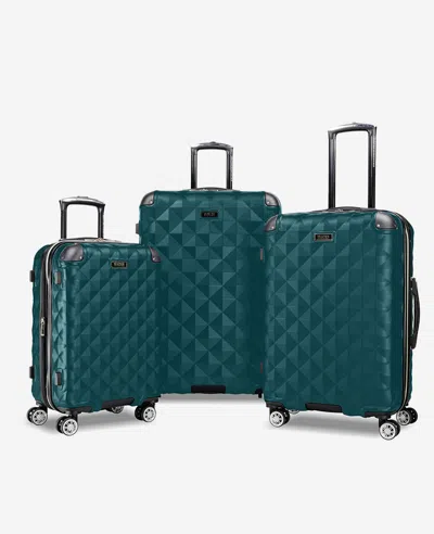 Kenneth Cole Diamond Tower Hard Side Expandable Suitcase In Blue