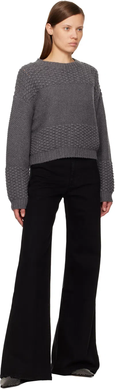 Khaite Black Dane Stretch Jeans In Black