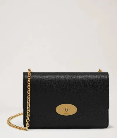 Mulberry Darley S Black Grain Print Leather Clutch In Pattern