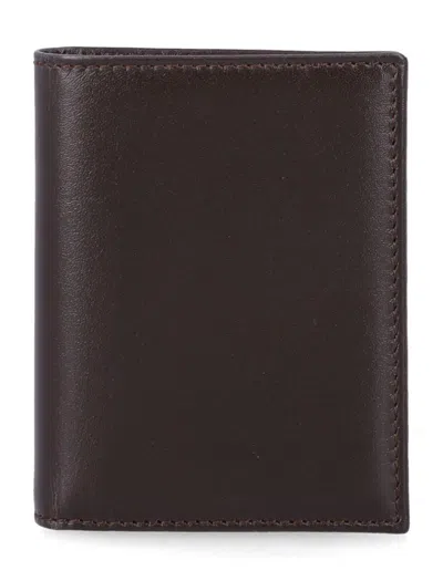 Comme Des Garçons Compact Leather A Line Wallet In Brown