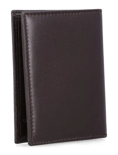 Comme Des Garçons Compact Leather A Line Wallet In Brown