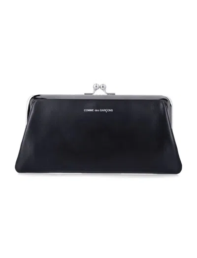 Comme Des Garçons Kiss Clasp Wallet In Black