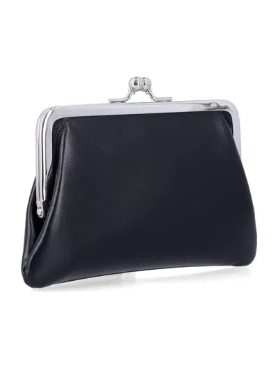 Comme Des Garçons Kiss Clasp Wallet In Black