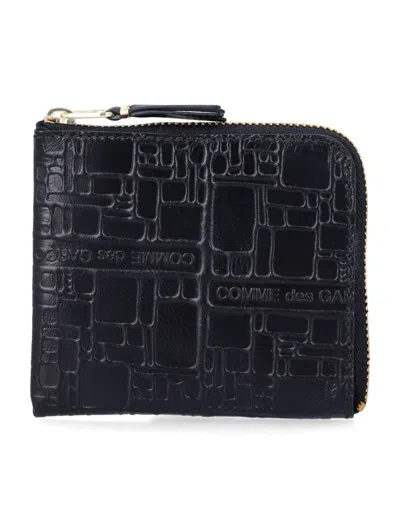 Comme Des Garçons Small Zip Wallet In Black