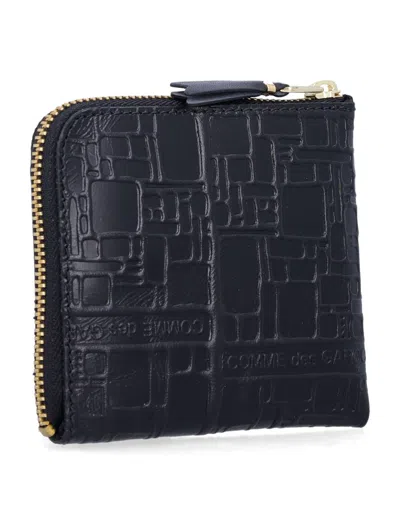 Comme Des Garçons Small Zip Wallet In Black