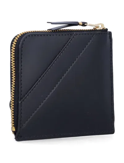 Comme Des Garçons Small Zip Wallet Big Bow In Black