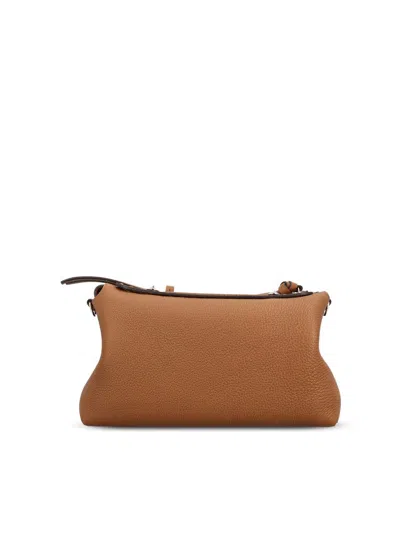 Fendi Medium By The Way Selleria Hand-sewn Topstitches Tote Bag In Brown