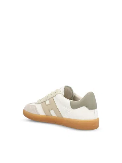 Hogan Panelled Logo-detail Sneakers In White