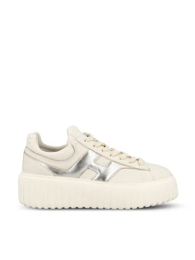 Hogan H Stripe Plateform Sneaker Metallic In Multi