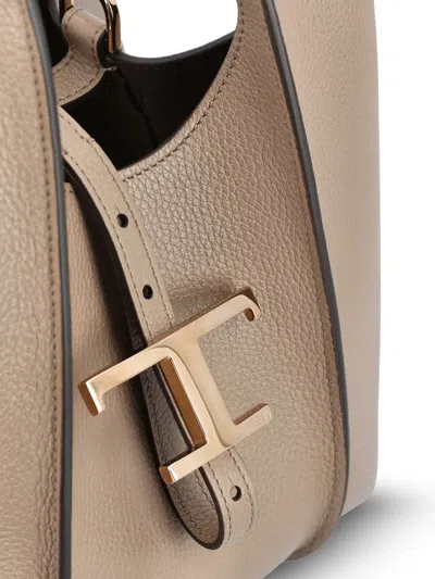 Tod's Mini T-buckle Tote Bag In Brown