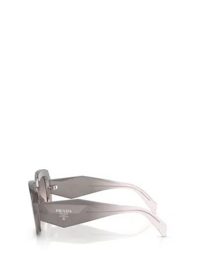 Prada Symbole Oversized-frame Sunglasses In Gray