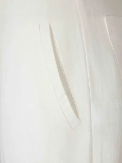 Andres Otalora Luxury Flared Trousers In White