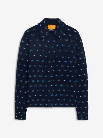 Guest In Residence Silk Blouse In Brown