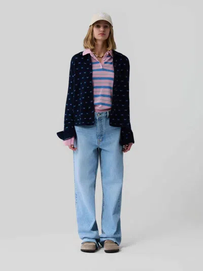 Guest In Residence Silk Blouse In Brown