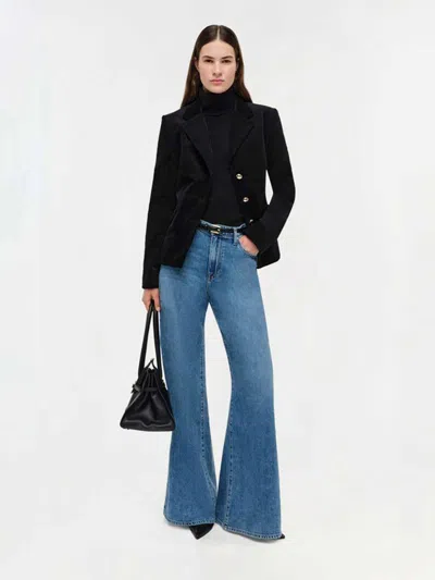 Simkhai Trueman Velvet Jacket In Black