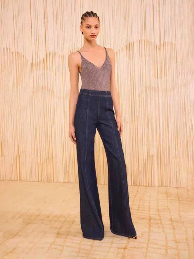 Ulla Johnson Flared Jeans In Blue