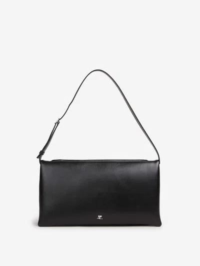 Courrèges Wool Coat In Black