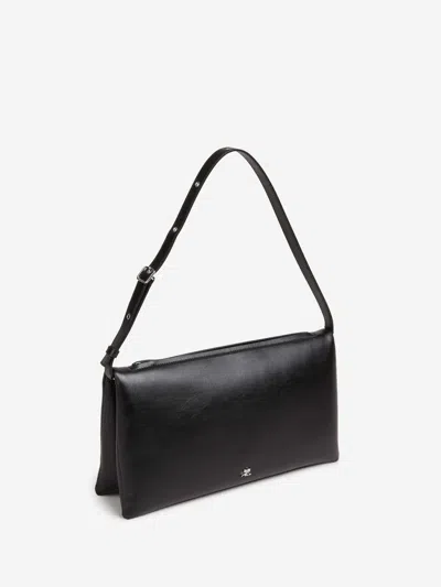 Courrèges Wool Coat In Black