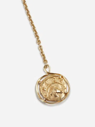 Chloé Laition Vintage Tie Necklace Accessories In Gold