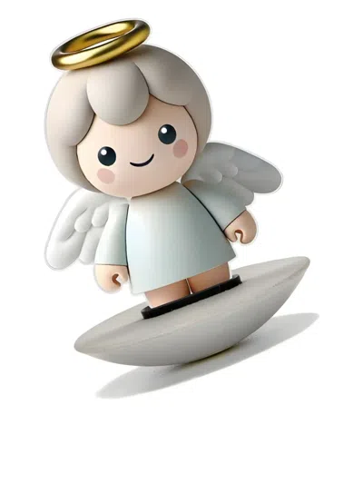 Linee Recanati Halo Angel Figurine Stand In Multi