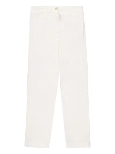 Cruna Daisy Button Detail Trousers In White