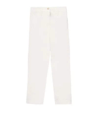 Cruna Daisy Button Detail Trousers In White
