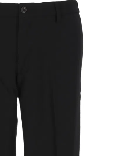 Re-hash Cuffed Straight-leg Trousers In Black