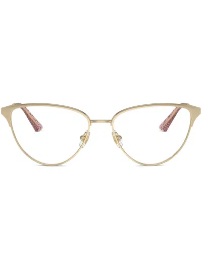 Jimmy Choo Cat-eye Glasses In Gold