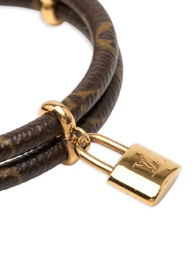 Pre-owned Louis Vuitton 2016 Monogram Keep It Twice Bracelet Costume Bracelet In Brown