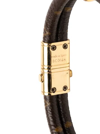 Pre-owned Louis Vuitton 2016 Monogram Keep It Twice Bracelet Costume Bracelet In Brown
